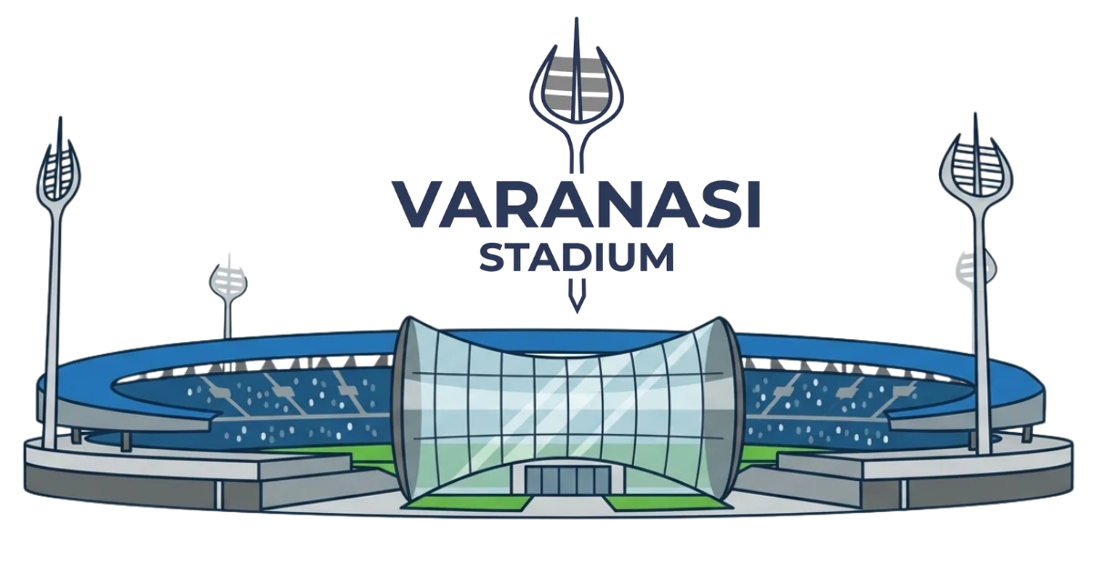 Varanasi Stadium Logo 2026