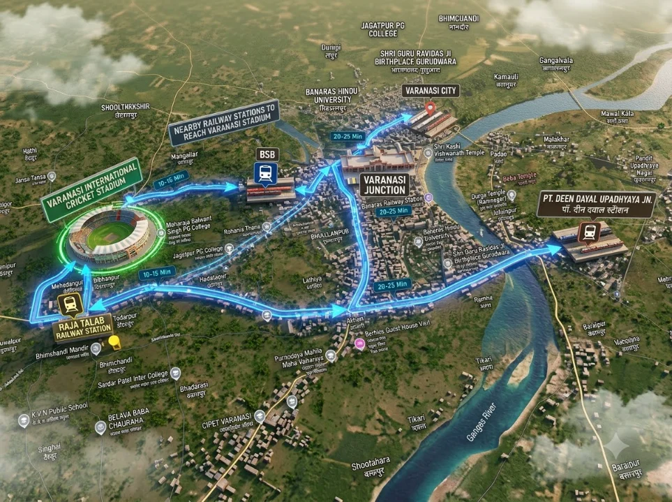 Stadium Route Guide Image